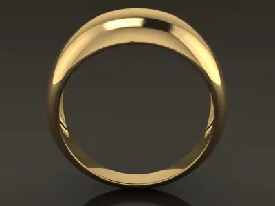 Dome Cocktail Ring Band Mix Size 3D print model
