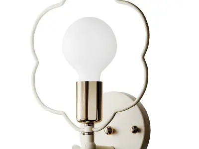 Metal Star Flower Loving Heart Wall Lamp 3D model
