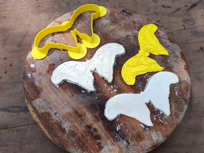 Moth Cookie Cutter Set 3D print model