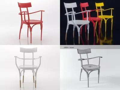 Czech armchair 3D model