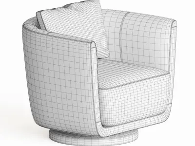 julie armchair fendi casa 3D model