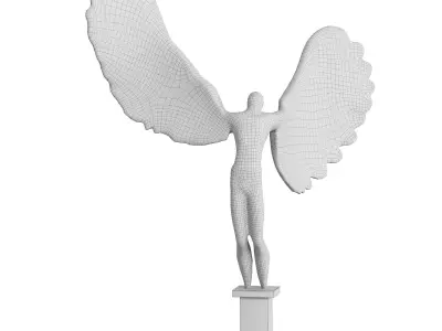 Decorative Abstract Sculpture Free Man 3D model