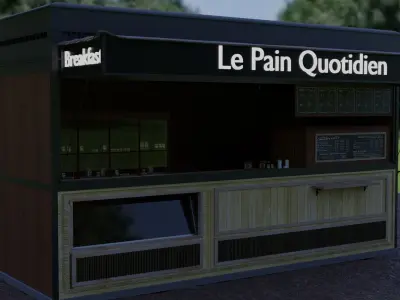 Coffee shop model 3D model