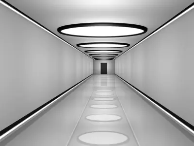 Sci Fi Corridor 3D model 23