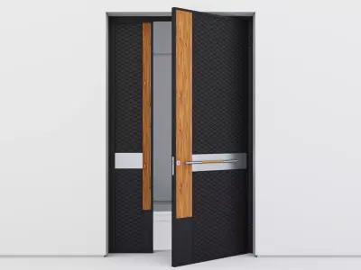 Aluminium door 98 3D model