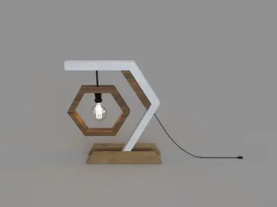 Table lamp 3D model 29