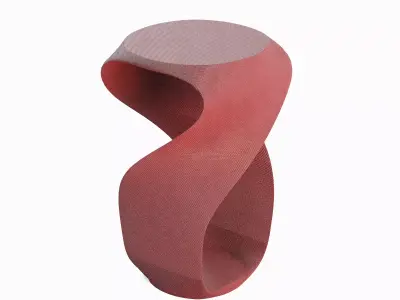 Twisted Stool for Childs B 01 3D model