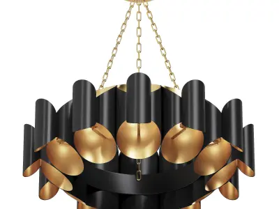 Hudson Valley Banks Chandelier 3D model