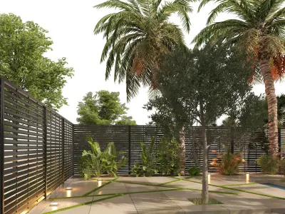 Arabic desert oasis garden - Waha 3D model