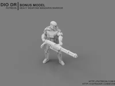 Old Mandarin Warriors 3D print model