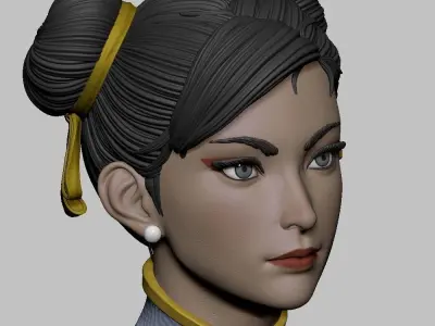 CHUN LI STREET FIGHTER 6 3D STL  3D print model