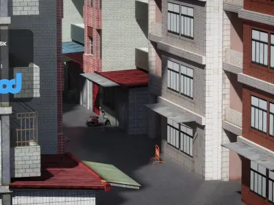 TW Street apartment 3D model