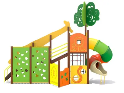 Jungle Playground Low-poly 3D model
