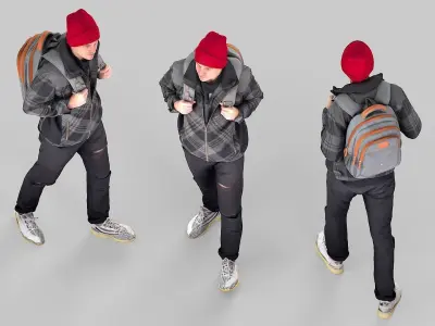 Student of Autumn Steps 3D model