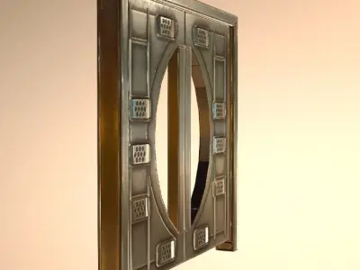 door 10 Low-poly 3D model