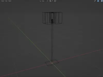 Modern Floor Lamp 3D Model 3D model