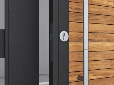 Aluminium door 234 3D model
