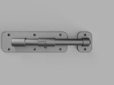 Hinge Steel Locking Hinge Door Lock 3D model