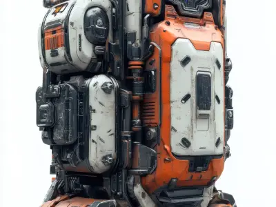 Planetary Admin Panel - Low Poly 3D Model for Sci-Fi Games 3D model