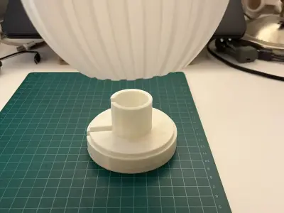 Modern Ribbed Table Lamp - Vase Mode Optimized - E14 3D print model