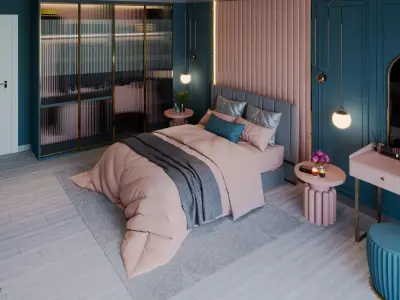 3D Bedroom Design 3D model