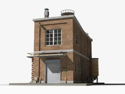 Factory xx22 Low-poly 3D model purchase