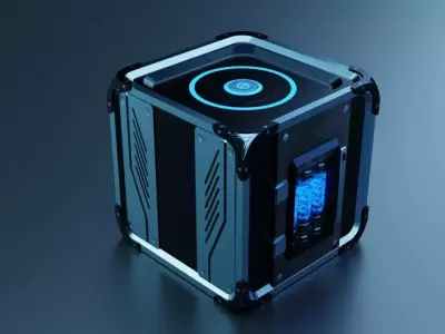 Game ready sci-fi crate Low-poly 3D model