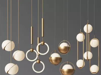 Ceiling Light Collection  3D model