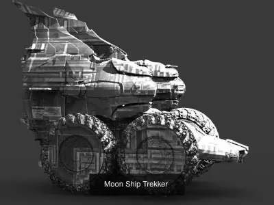 Moon Rover collection 1 3D Model Pack