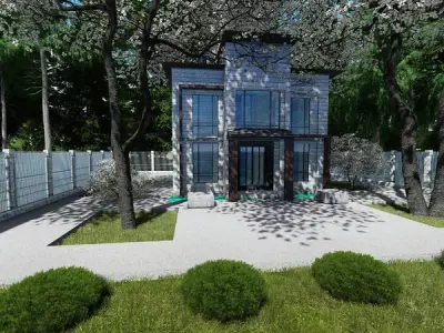 Stone house 3D model buy