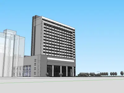 vacation spot-Resort-Fashion Leisure Hotel-0204 3D model