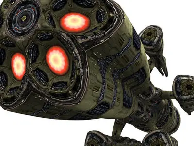 3DRT - Sci-Fi Norad Battleship - Bereth Low-poly 3D model