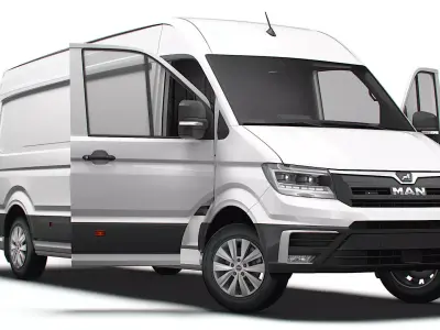 MAN TGE Van LWB HR HQInterior 2025 UKspec 3D model