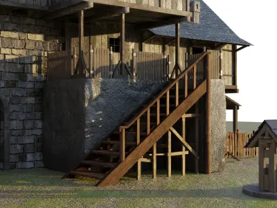 Medieval Warehouse 3D model