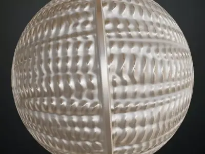 Silver Sci-fi Hose PBR Seamless Texture