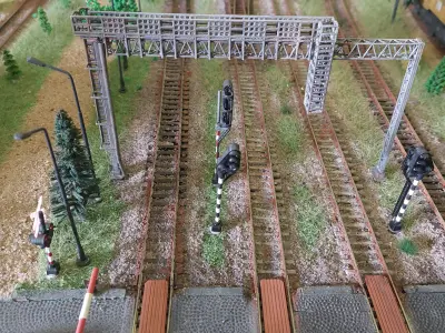 H0 scale PKP Signal Bridge 185mm width - FDM 3D print model