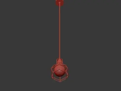 Pendant lamp Work Lamp 3D model
