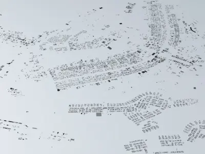 Brasilia Streets and Buildings 3D model