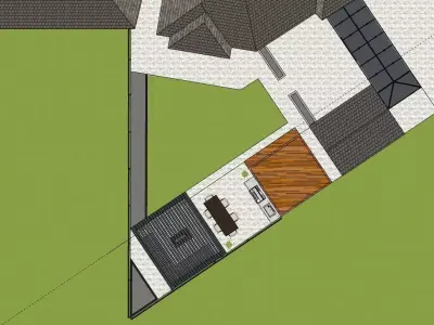 Garden Landscape 3D Model - SketchUp and Lumion  3D model