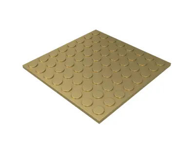 Blind Indicator Tactile Paving Tiles v1 006 Low-poly 3D model