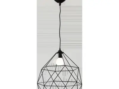 BRUNSTA  HEMMA Pendant lamp black30 cm 3D model