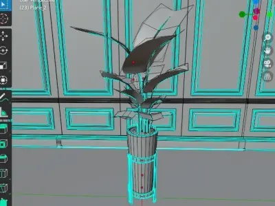 Potted Plant Birds Of Paradise Free low-poly 3D model