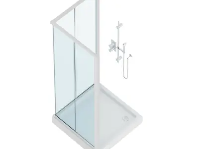 Square Shower 3D model