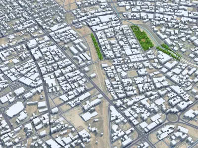 Ar Rass Saudi Arabia Low-poly 3D model