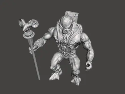 SKELETOR LASER LIGHT MOTU VINTAGE ACTION FIGURE COMPLETE 3D print model