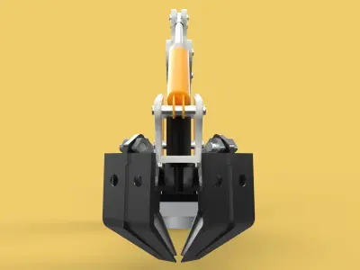 MOUNTED ATTACHMENT ARM CRANE TRUCK BULLDOZER EXCAVATOR TRACTOR 3D model