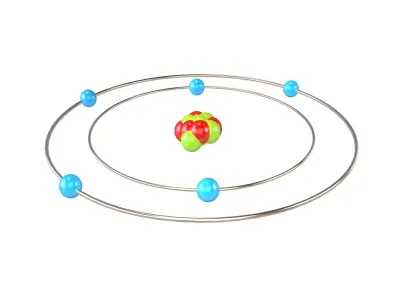 Boron Chemical Element v1 002 Low-poly 3D model