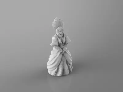 Black Queen 3D print model