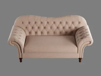 SOFA 2 SEAT  Low-poly 3D model