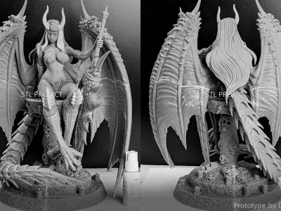 Dragon Girl 3D print model